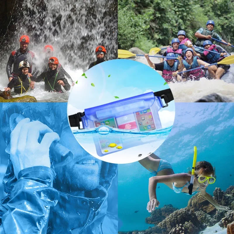 Waterproof Beach Bag Sandproof Fanny Pack for Women Floating Dry Bag for Phone Passport Travel Swimming Boating Fishing Surfing