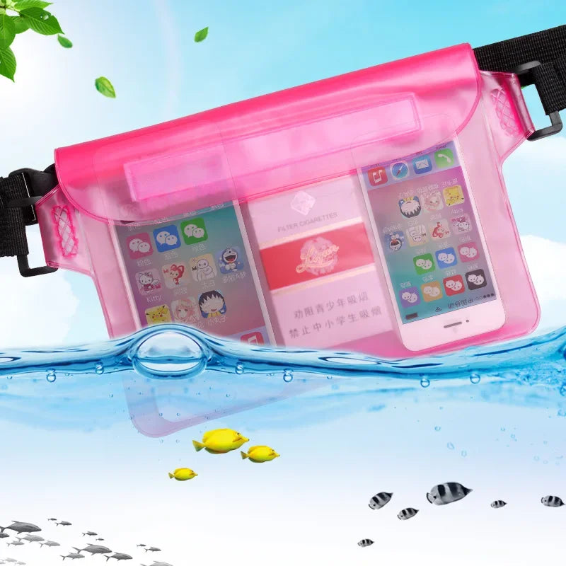 Waterproof Beach Bag Sandproof Fanny Pack for Women Floating Dry Bag for Phone Passport Travel Swimming Boating Fishing Surfing